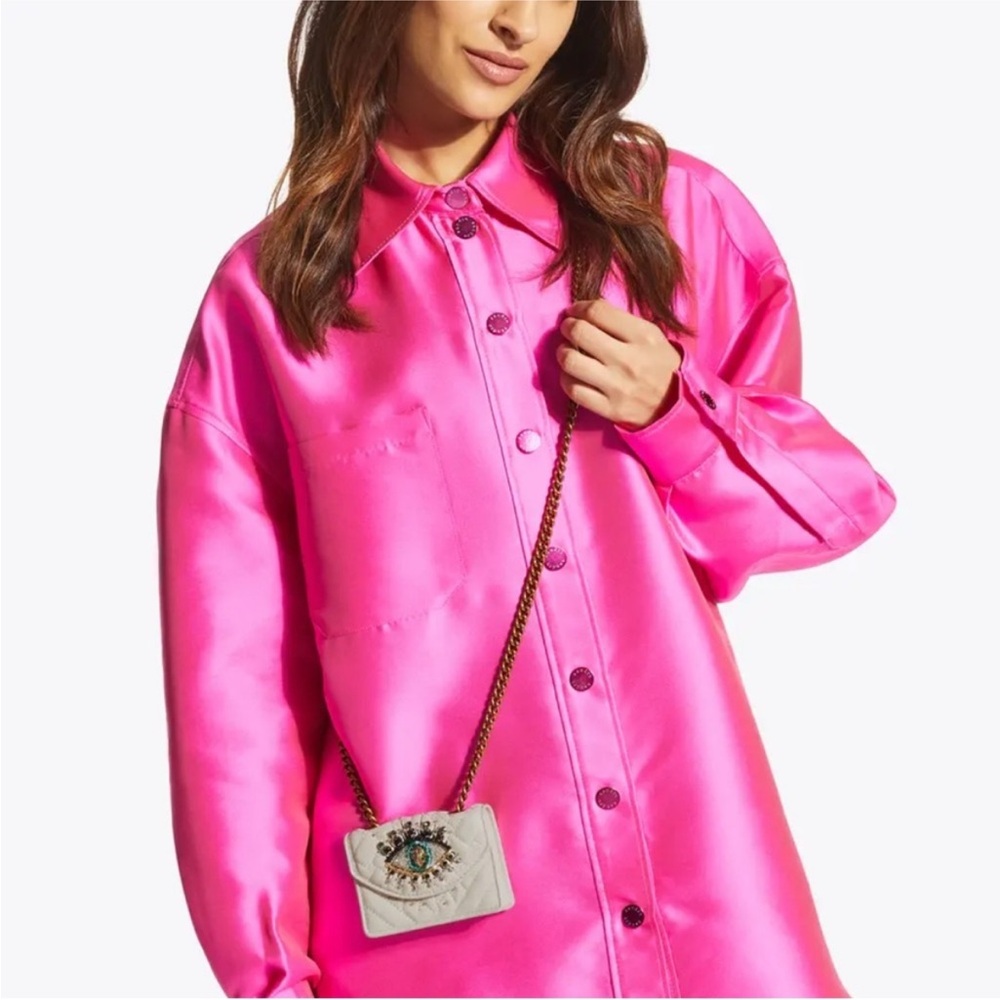 Kurt Geiger Cream Mini/Micro Bag with Eye Detail - Picture 6 of 6